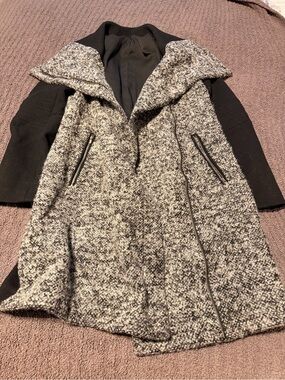Diane Von Furstenberg Wool Blend Winter Coat Size 12
